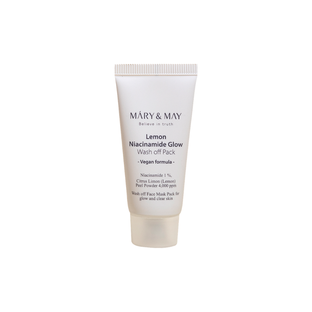 MARY & MAY | Lemon Niacinamide Glow Wash Off Mask Pack