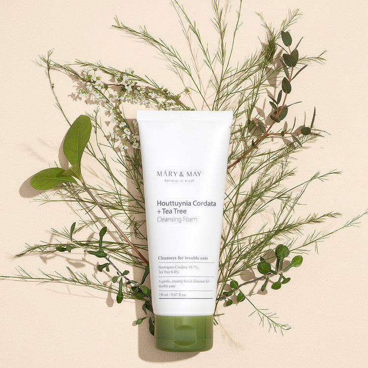 MARY & MAY | Houttuynia Cordata + Tea Tree Cleansing Foam