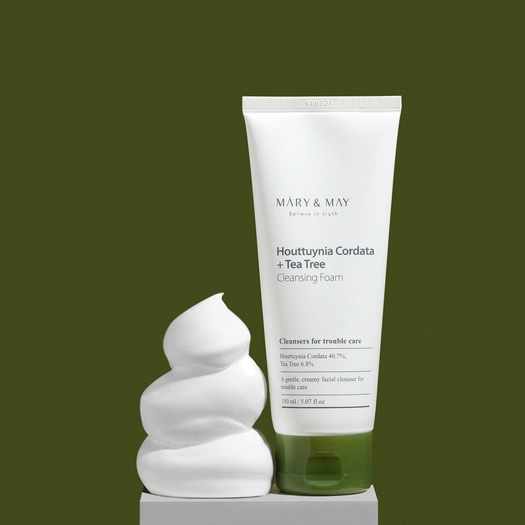 MARY & MAY | Houttuynia Cordata + Tea Tree Cleansing Foam