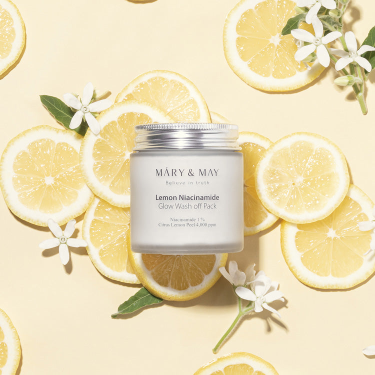 MARY & MAY | Lemon Niacinamide Glow Wash Off Mask Pack