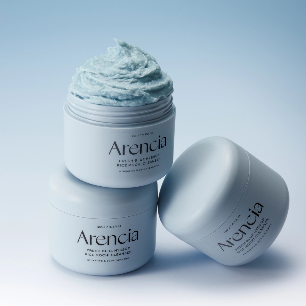 Arencia | Fresh Blue Hyssop Rice Mochi Cleanser