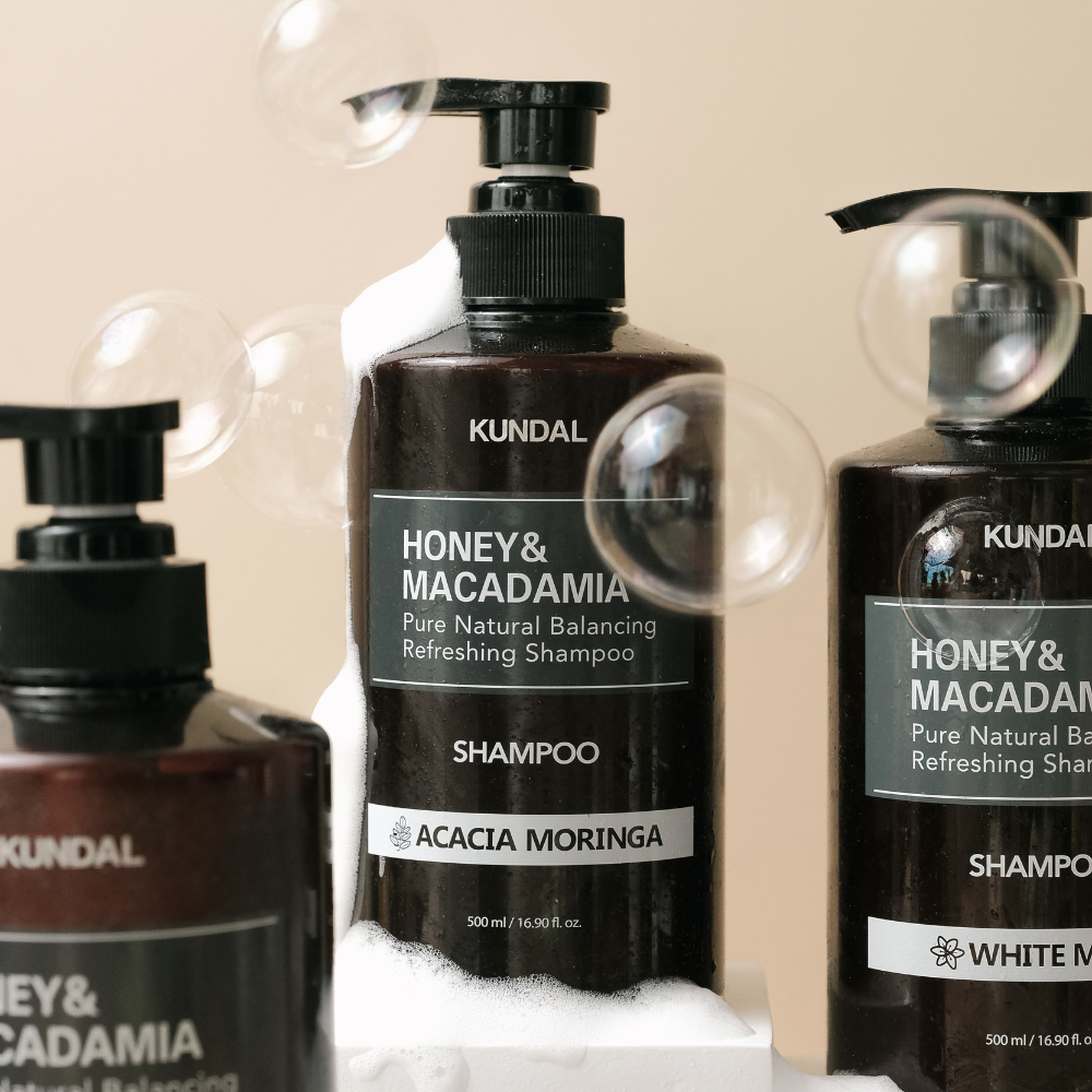 Kundal | Honey &amp; Macadamia Pure Natural Balancing Refreshing Shampoo - 3 mirisa