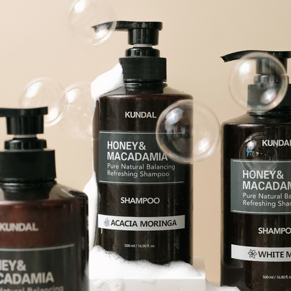 Kundal | Honey &amp; Macadamia Pure Natural Balancing Refreshing Shampoo - 3 mirisa