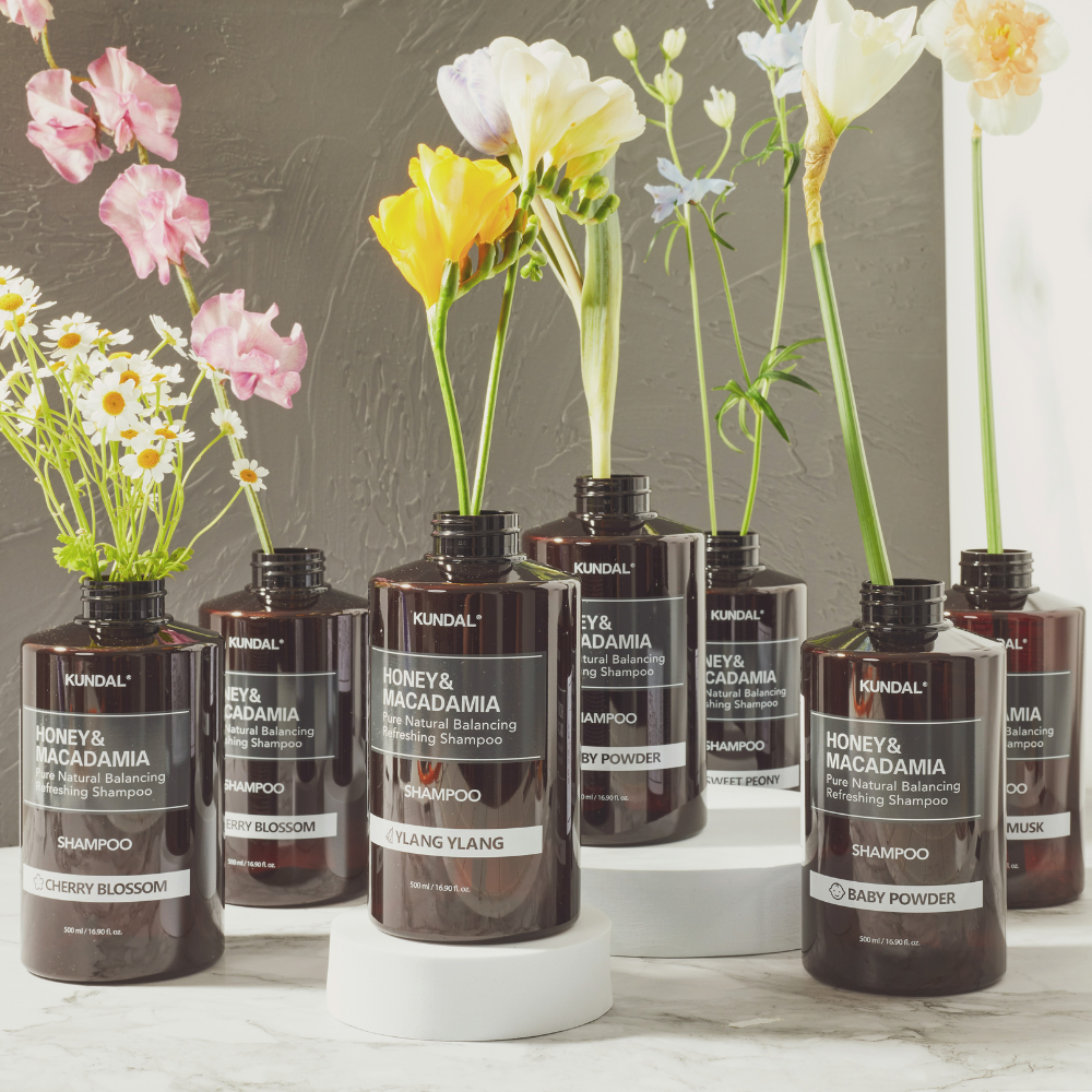 Kundal | Honey &amp; Macadamia Pure Natural Balancing Refreshing Shampoo - 3 mirisa