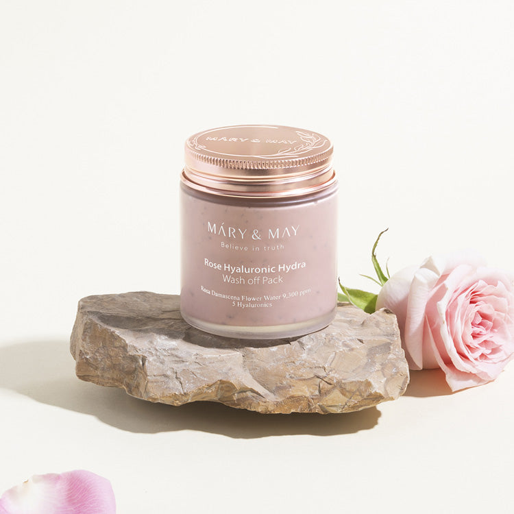 MARY &amp; MAY | Rose Hyaluronic Hydra Wash Off Mask Pack