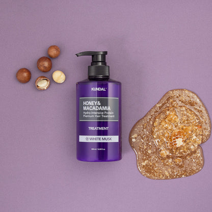 Kundal | Honey &amp; Macadamia Hydro-Intensive Protein Premium Hair Treatment - 3 mirisa